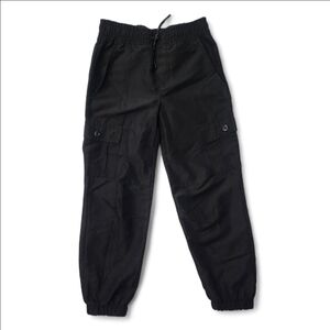 Boys Street Rules Black Cargo Jogger Pants Size 7